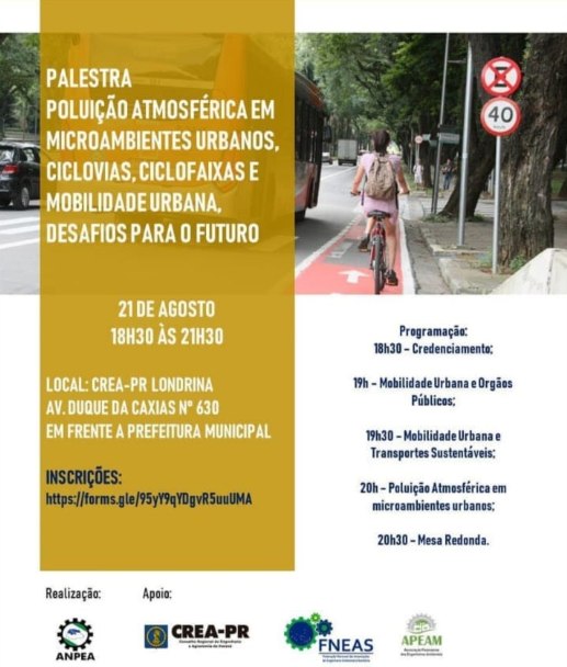 Palestra Poluentes Atmosféricos em Londrina