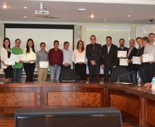 Representantes das empresas contempladas com Selo Clima Paraná 2016